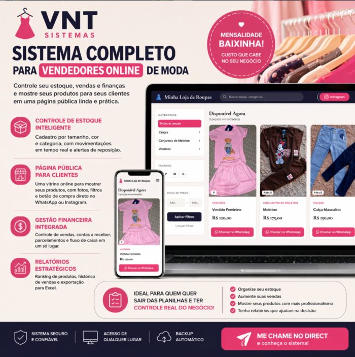 Meu Estoque - Sistema para Vendedores Online
